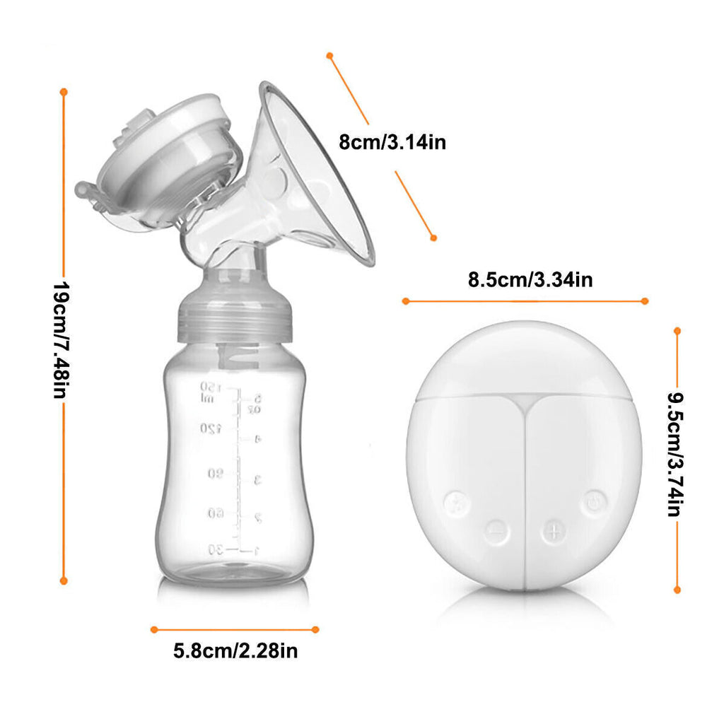 Electric Breast  Mute Automatic Dual Breastpump Baby Infant Feeding With USB